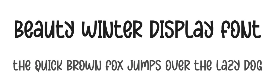 Beauty Winter Display Font by andikastudio — Display Font