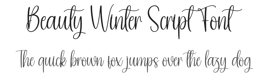 Beauty Winter Script Font by andikastudio — Script Handwritten Font