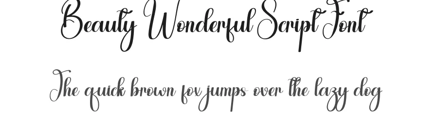Beauty Wonderful Script Font by andikastudio — Script Handwritten Font