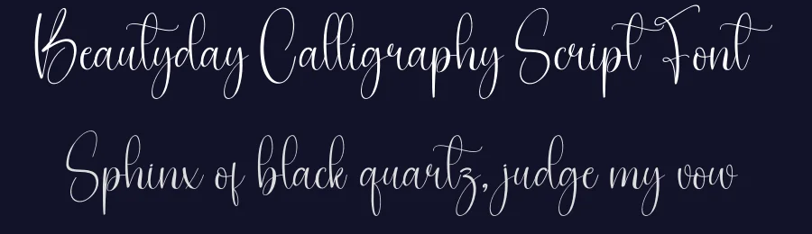 Beautyday Calligraphy Script Font by creativeletter — Script Handwritten Font — thumbnail 2