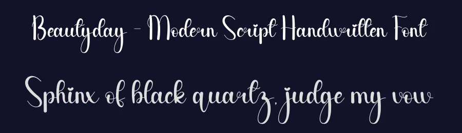 Beautyday – Modern Script Handwritten Font by andikastudio — Script Handwritten Font — thumbnail 2