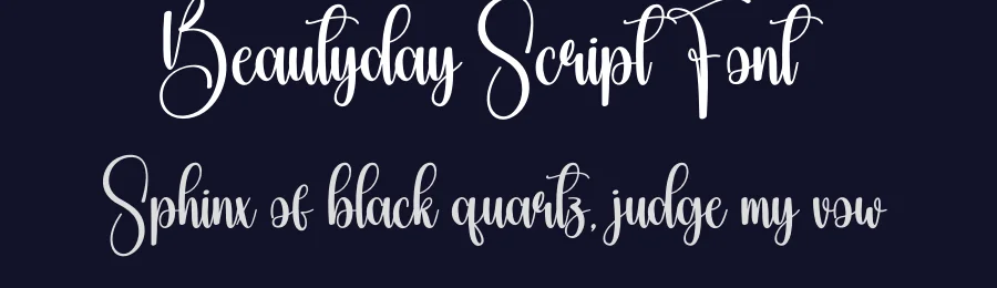 Beautyday Script Font by creativeletter — Script Handwritten Font — thumbnail 2
