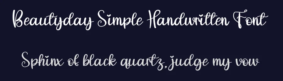 Beautyday Simple Handwritten Font by andikastudio — Script Handwritten Font — thumbnail 2