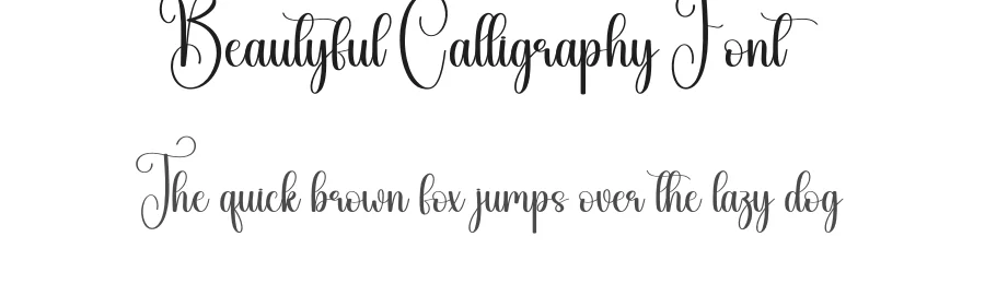 Beautyful Calligraphy Font by creativeletter — Script Handwritten Font