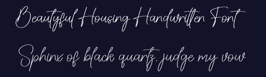 Beautyful Housing Handwritten Font by creativeletter — Script Handwritten Font — thumbnail 2