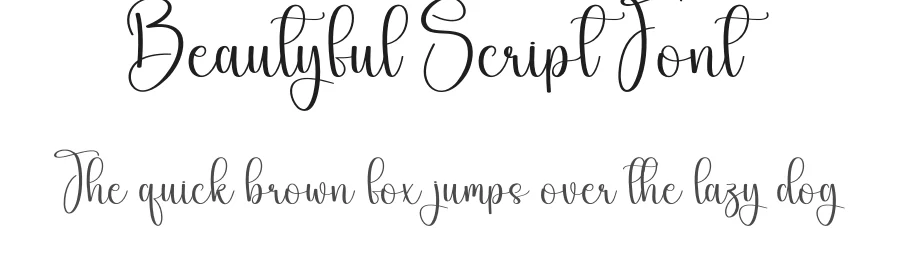 Beautyful Script Font by andikastudio — Script Handwritten Font