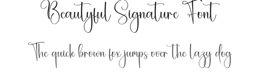 Beautyful Signature Font by creativeletter — Script Handwritten Font