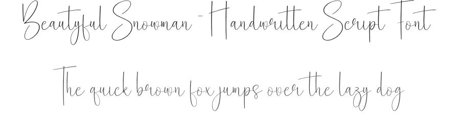 Beautyful Snowman – Handwritten Script Font by creativeletter — Script Handwritten Font