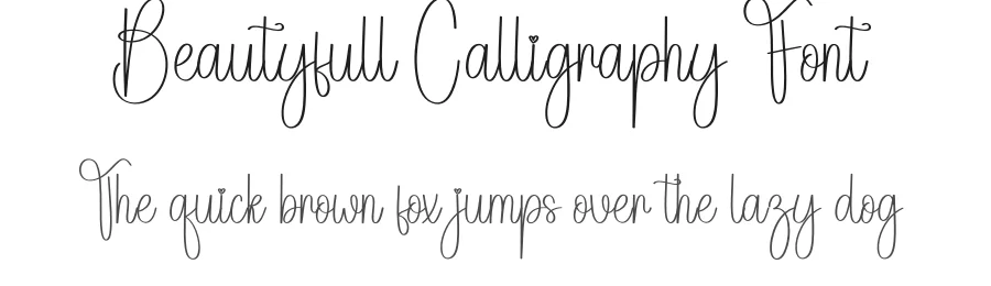 Beautyfull Calligraphy Font by andikastudio — Script Handwritten Font