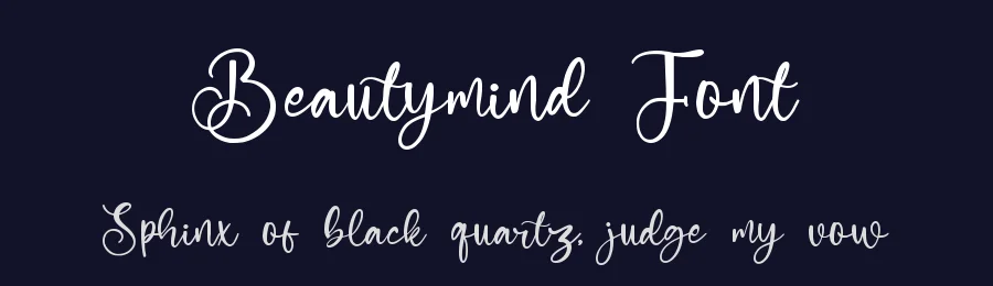 Beautymind Font by qwrtype — Script Handwritten Font — thumbnail 2