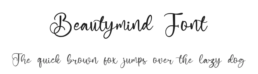 Beautymind Font by qwrtype — Script Handwritten Font