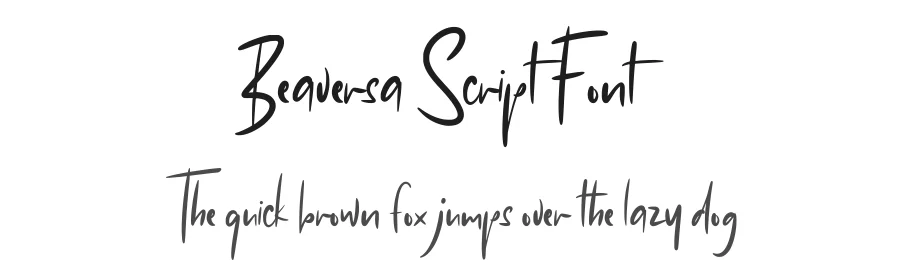 Beaversa Script Font by Inspiratype Studio โ Script Handwritten Font