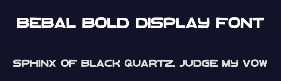 Bebal Bold Display Font by freeject — Sans Serif Font — thumbnail 2