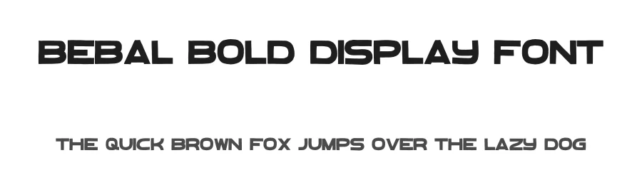 Bebal Bold Display Font by freeject — Sans Serif Font