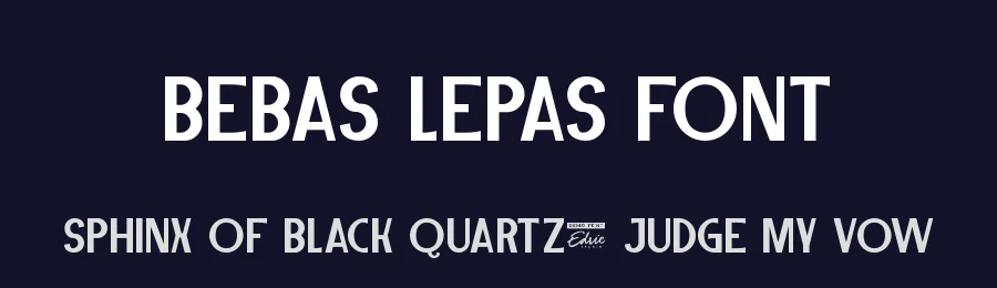 Bebas Lepas Font by edricstudio — Sans Serif Font — thumbnail 2