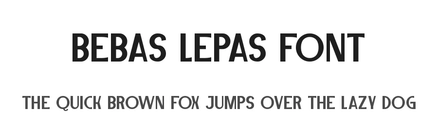 Bebas Lepas Font by edricstudio — Sans Serif Font