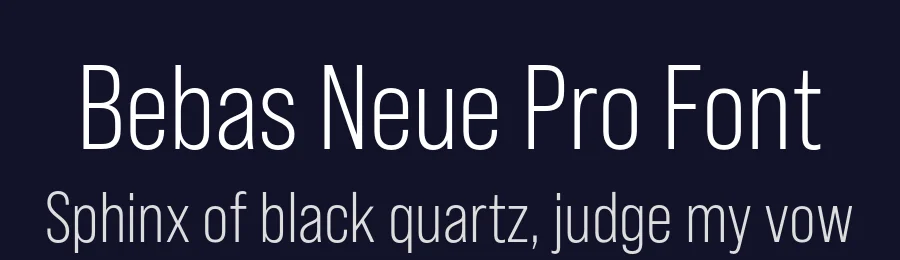 Bebas Neue Pro Font by Dharma Type — Sans Serif Font — thumbnail 2