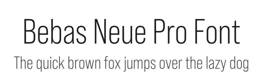Bebas Neue Pro Font by Dharma Type — Sans Serif Font
