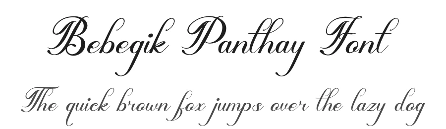 Bebegik Panthay Font by Denustudios — Script Handwritten Font