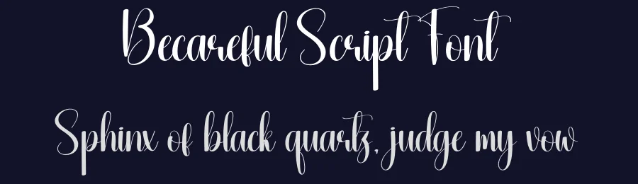 Becareful Script Font by creativeletter — Script Handwritten Font — thumbnail 2