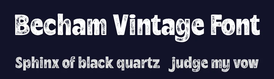 Becham Vintage Font by craftsupplyco — Sans Serif Font — thumbnail 2