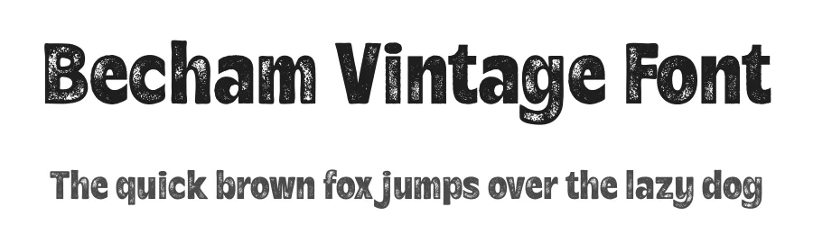 Becham Vintage Font by craftsupplyco β Sans Serif Font