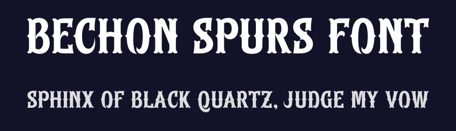 Bechon Spurs Font by timelesstype.co — Display Font — thumbnail 2