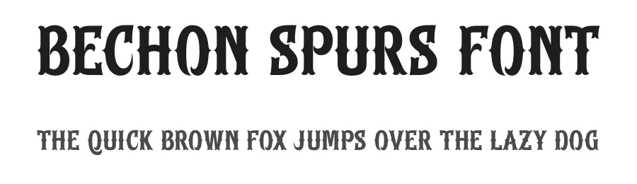 Bechon Spurs Font by timelesstype.co — Display Font