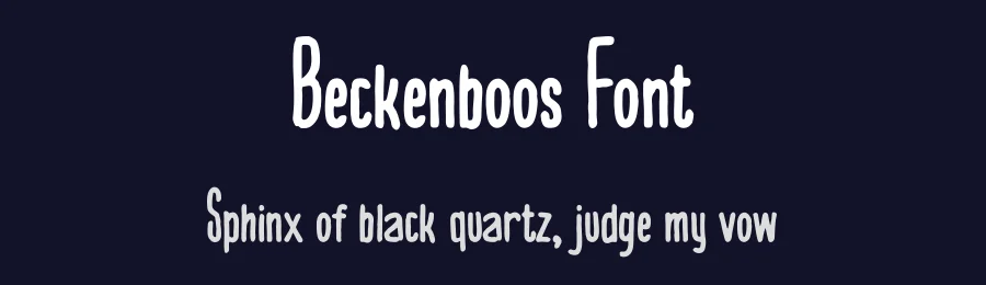 Beckenboos Font by Rachmad bagus f — Decorative Font — thumbnail 2