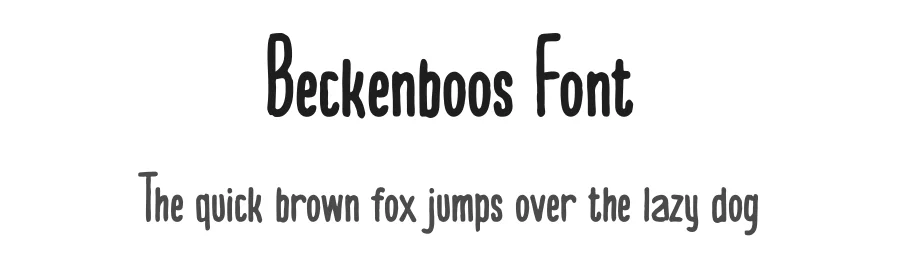 Beckenboos Font by Rachmad bagus f — Decorative Font
