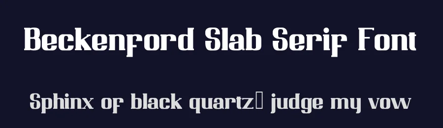 Beckenford Slab Serif Font by typocrisy.studio — Slab Serif Font — thumbnail 2