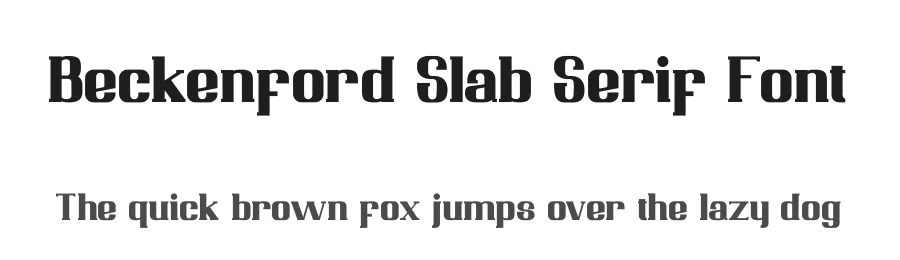 Beckenford Slab Serif Font by typocrisy.studio — Slab Serif Font
