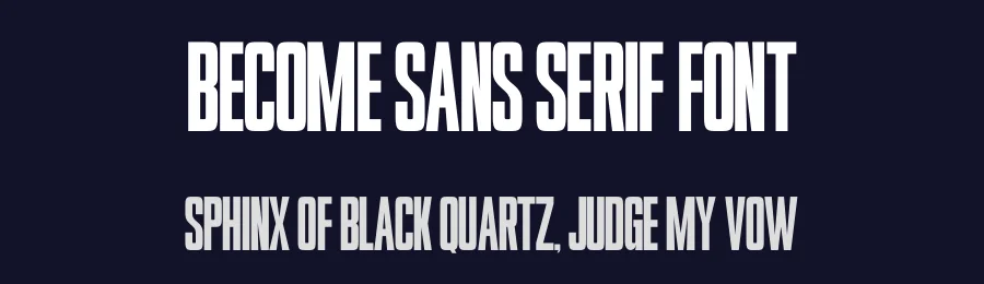 Become Sans Serif Font by Funtype — Decorative Font — thumbnail 2