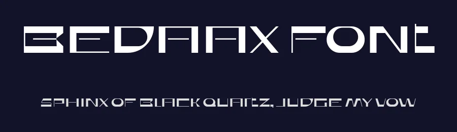 Bedaax Font by ffeeaarr — Decorative Font — thumbnail 2