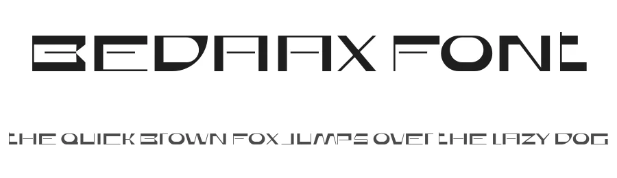Bedaax Font by ffeeaarr — Decorative Font