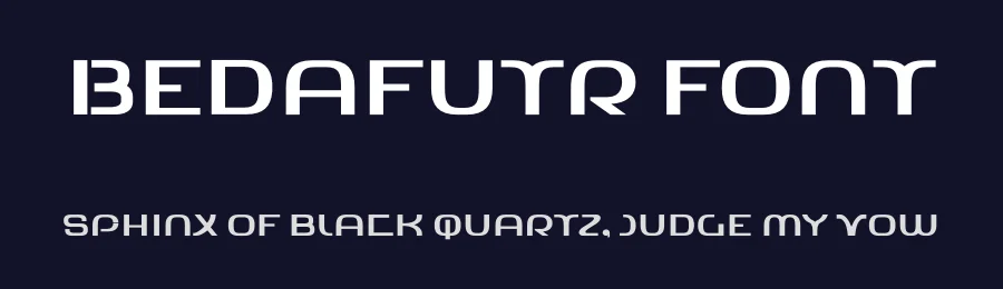 Bedafutr Font by ffeeaarr — Decorative Font — thumbnail 2