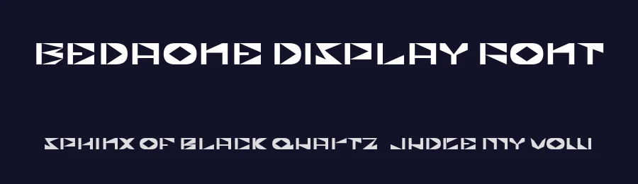 Bedaone Display Font by ffeeaarr — Display Font — thumbnail 2