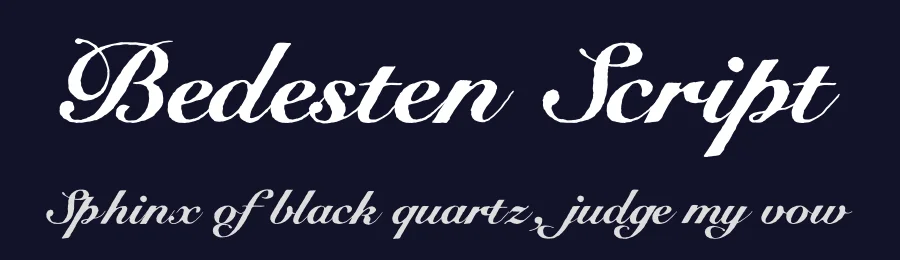 Bedesten Script by Hamilton — Script Handwritten Font — thumbnail 2