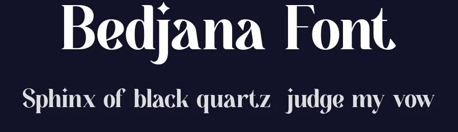 Bedjana Font by Pikgura Type — Display Font — thumbnail 2
