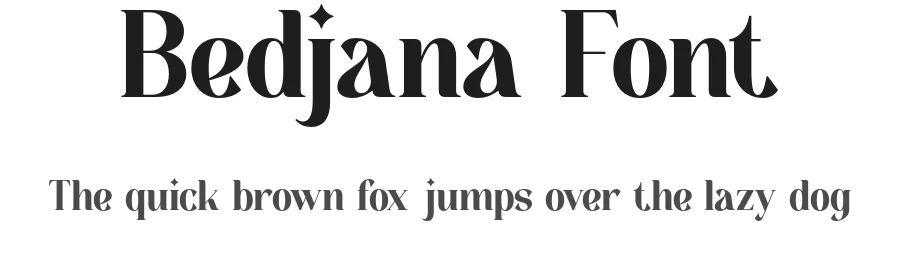 Bedjana Font by Pikgura Type — Display Font