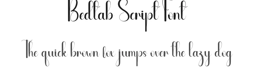 Bedtab Script Font by andikastudio — Script Handwritten Font