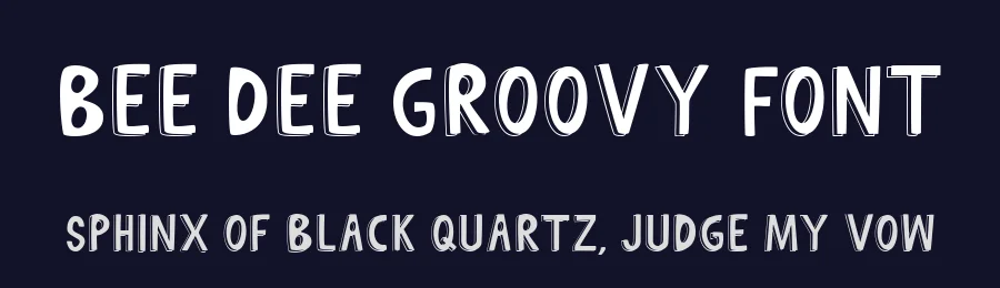 Bee Dee Groovy Font by Balevgraph Studio — Decorative Font — thumbnail 2