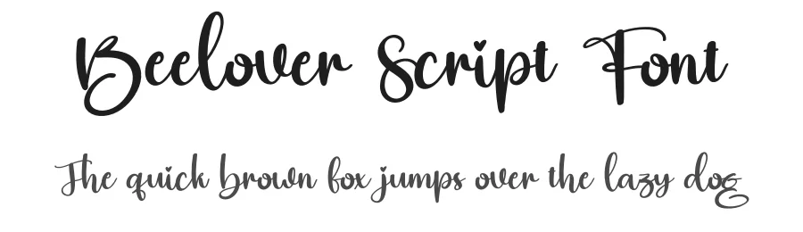 Beelover Script Font by creativeletter — Script Handwritten Font