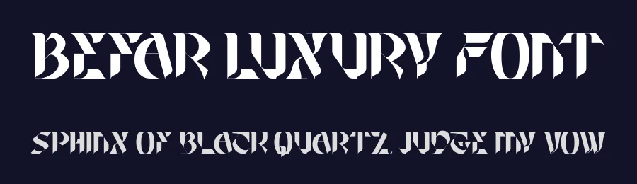Befar Luxury Font by Nirmana Visual — Display Font — thumbnail 2