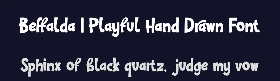 Beffalda | Playful Hand Drawn Font by Gracetypestudio — Script Handwritten Font — thumbnail 2