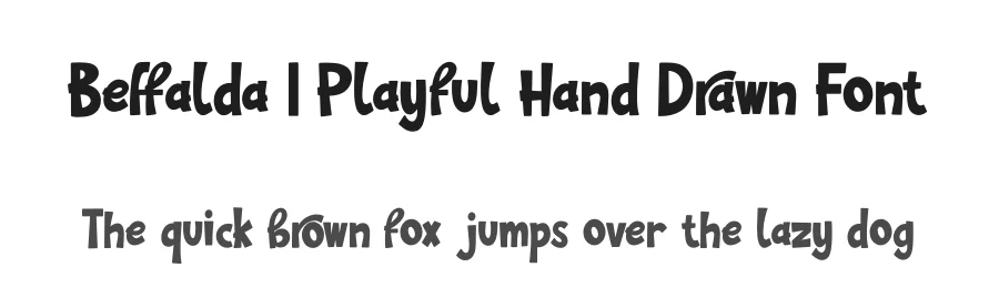Beffalda | Playful Hand Drawn Font by Gracetypestudio — Script Handwritten Font