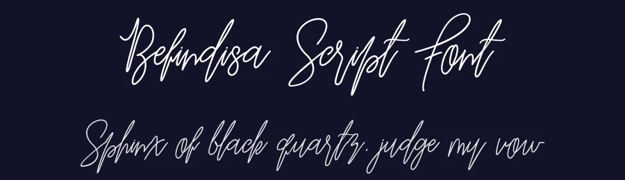Befindisa Script Font by MERCURIAL — Script Handwritten Font — thumbnail 2