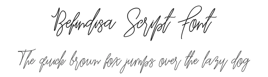 Befindisa Script Font by MERCURIAL — Script Handwritten Font