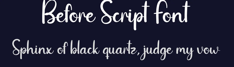Before Script Font by creativeletter — Script Handwritten Font — thumbnail 2