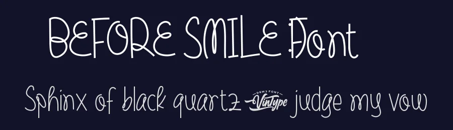 Before Smile Font by VinType — Script Handwritten Font — thumbnail 2